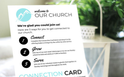Free Design Template: Connection Card